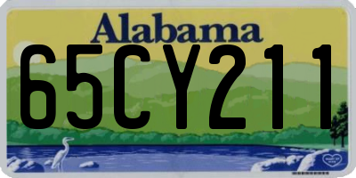 AL license plate 65CY211