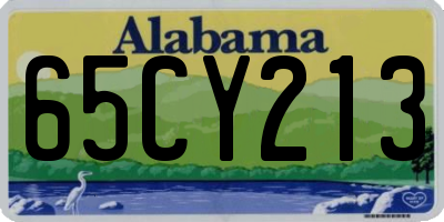 AL license plate 65CY213