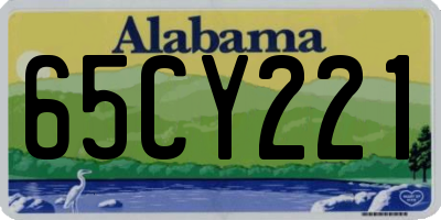 AL license plate 65CY221
