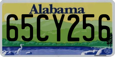 AL license plate 65CY256