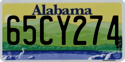 AL license plate 65CY274