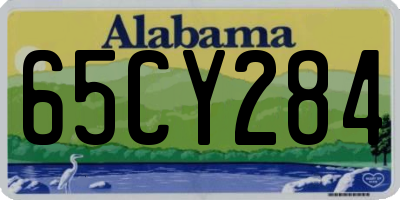 AL license plate 65CY284