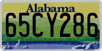 AL license plate 65CY286