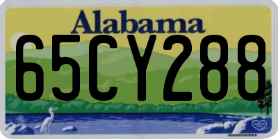 AL license plate 65CY288