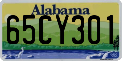 AL license plate 65CY301