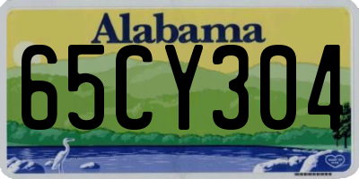 AL license plate 65CY304