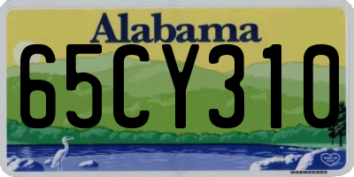 AL license plate 65CY310