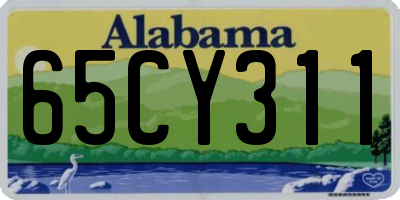 AL license plate 65CY311