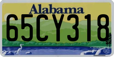 AL license plate 65CY318