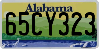 AL license plate 65CY323