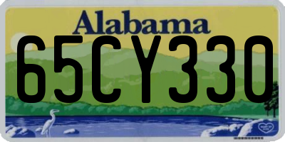 AL license plate 65CY330