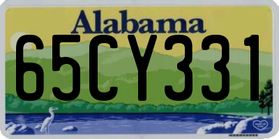 AL license plate 65CY331