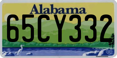 AL license plate 65CY332