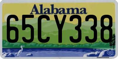 AL license plate 65CY338