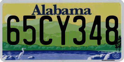 AL license plate 65CY348