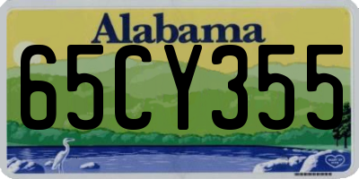 AL license plate 65CY355