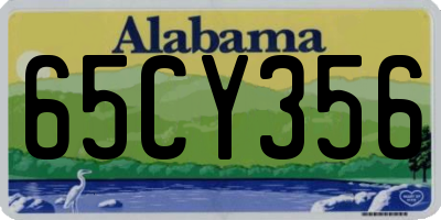 AL license plate 65CY356