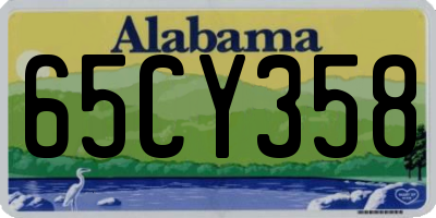 AL license plate 65CY358