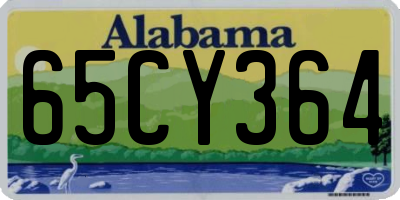 AL license plate 65CY364