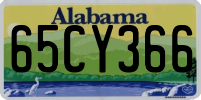 AL license plate 65CY366
