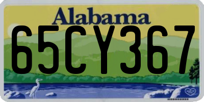 AL license plate 65CY367