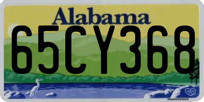 AL license plate 65CY368