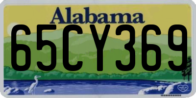 AL license plate 65CY369