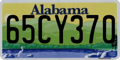 AL license plate 65CY370