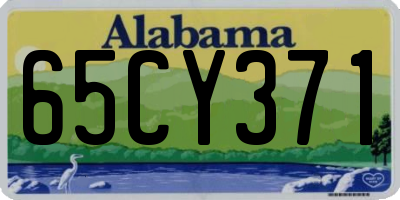 AL license plate 65CY371