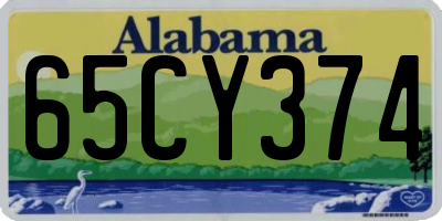 AL license plate 65CY374