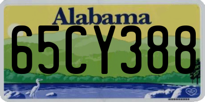 AL license plate 65CY388