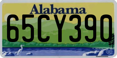 AL license plate 65CY390