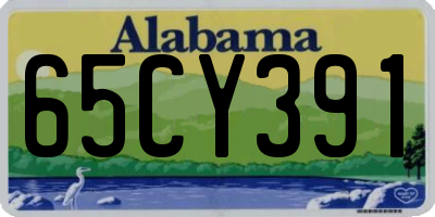 AL license plate 65CY391