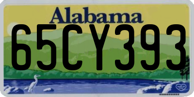 AL license plate 65CY393