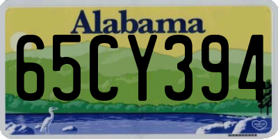 AL license plate 65CY394