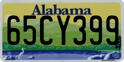 AL license plate 65CY399