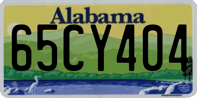 AL license plate 65CY404