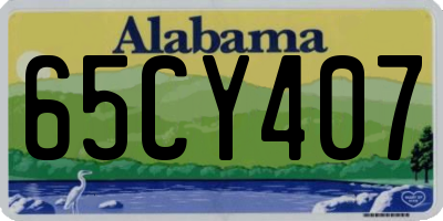 AL license plate 65CY407