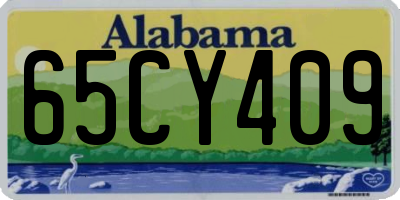 AL license plate 65CY409