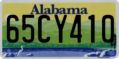 AL license plate 65CY410