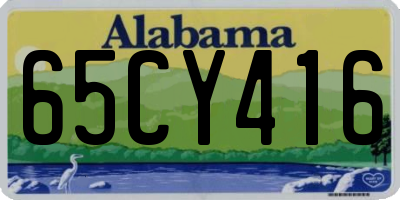 AL license plate 65CY416