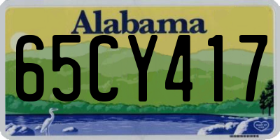 AL license plate 65CY417