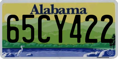 AL license plate 65CY422