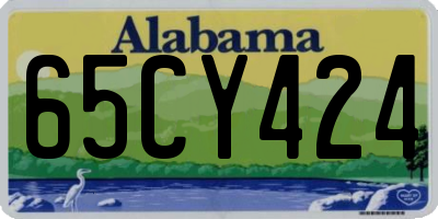 AL license plate 65CY424