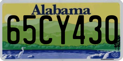 AL license plate 65CY430