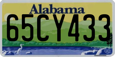 AL license plate 65CY433