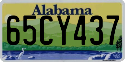 AL license plate 65CY437
