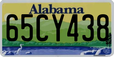 AL license plate 65CY438