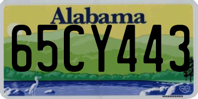 AL license plate 65CY443