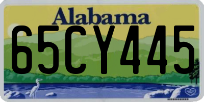 AL license plate 65CY445